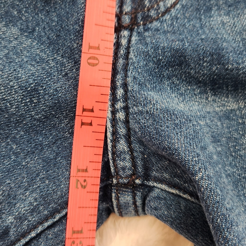 7 For All Mankind Mega Flare High Wasited Greenwich Jeans Womens Size 27 - Picture 15 of 16